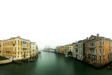 View of the Grand Canal in Venice on a white background - Italy - 133536173