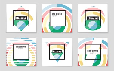 Abstract vector layout background set. For art template design, list, page, mockup brochure theme style, banner, idea, cover, booklet, print, flyer, book, blank, card, ad, sign, sheet,, a4.