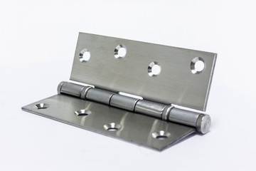 Stainless Steel Door Hinges On white background