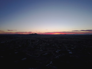 Sunrise in the desert