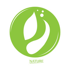 Isolated abstract nature business logo, Vector illustration