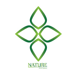 Isolated abstract nature business logo, Vector illustration