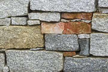 Natursteinmauer  - Nahaufnahme