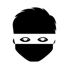 hacker avatar character isolated icon vector illustration design