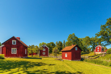 Fototapeta na wymiar Historic village in Sweden