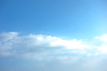 blue sky with cloud