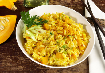 Curryreis  mit Gemüse