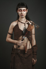 Native american female fighter