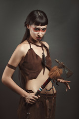 Native female fighter