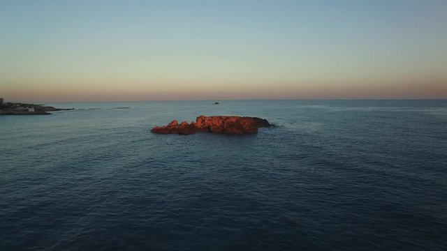 Aerial shot of a cliff