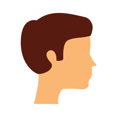 young man avatar character vector illustration design