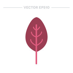 basil flat icon. vector illustration