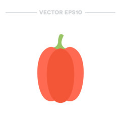 bell pepper icon. vector illustration
