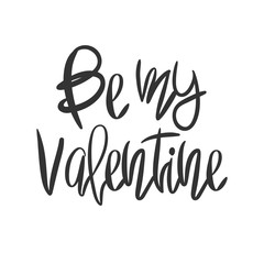 Romantic decorative poster with lettering.