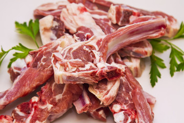 set of Lamb with parsley