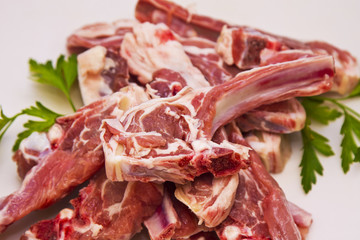 set of Lamb with parsley