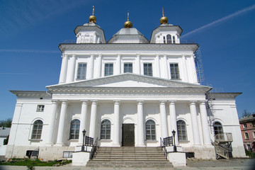 The Kazan women's monastery in Yaroslavl, Russia. Golden ring of Russia