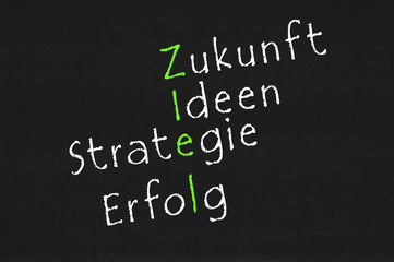 Obraz premium Ziel Tafel