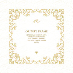 Vector decorative frame.