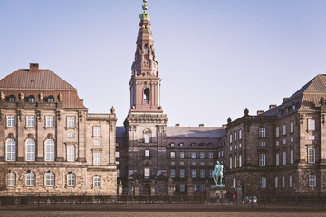 Fototapeta na wymiar Christiansborg palace Copenhagen