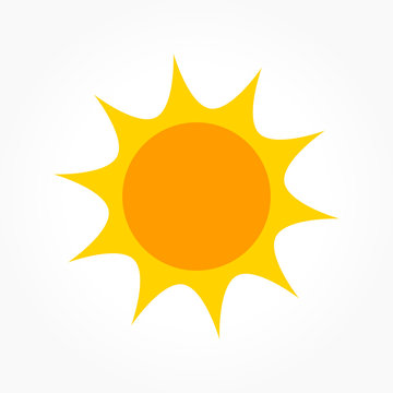 Cute sun icon