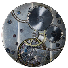 clockwork vintage mechanical watch, high resolution and detail