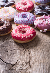 Obraz na płótnie Canvas Photo of assorted donuts