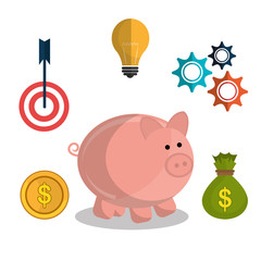 savings and money concept vector illustration design