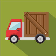 delivery truck service icon vector illustration design