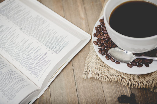 Bible Study Coffee Background