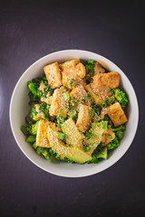 Vegan Fried Tofu Rice Bowl
