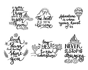 lettering. positive quotes