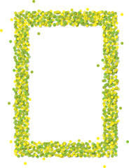 Gelb-grüner Konfetti Rahmen 