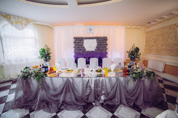 table set for wedding or another catered event dinner