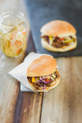 Vegan Pulled Jackfruit Sandwich