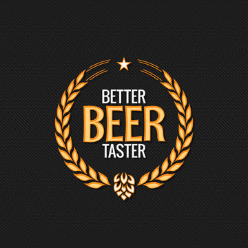 Beer Label Reward Logo Design Background