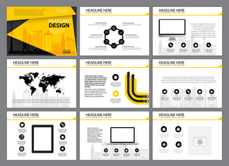 Fototapeta na wymiar Page layout design template for presentation and brochure , Annual report, flyer page with infographic element