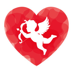 happy valentines day card vector illustration design