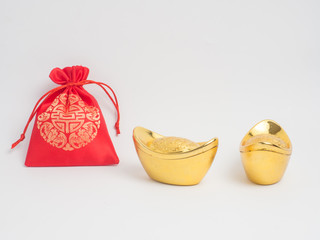 Chinese new year festival decorations, Concept  Chinese new year red paper art and craft paper.color scheme red and gold.