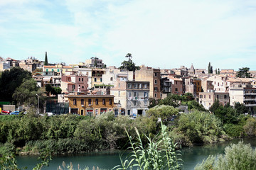 Fototapeta na wymiar View of the town Tivoli, Italy