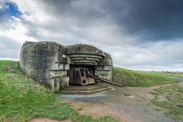 Normandy german defence artillery guns in France