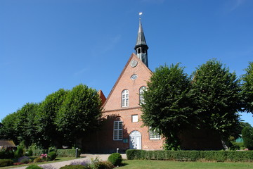 Kleine Kirche in Gelting in Schleswig Holstein