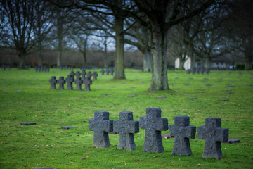 German Military Cemetery at La Cambe, Normandy, France.