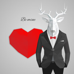 Deer & heart.