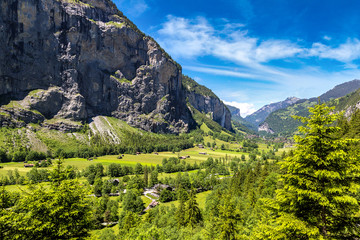 Lauterbrunnen Valley in Switzerland