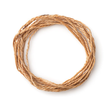 Top view of twine skein