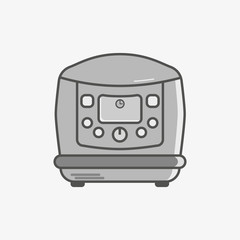 A simple flat icon for multicooker to do different dishes
