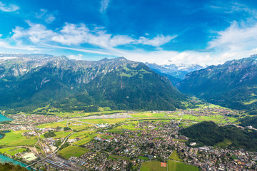 Panoramic view of Interlaken