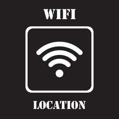 wifi location vector illustration