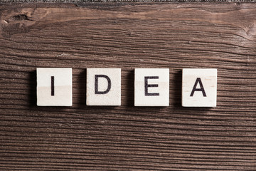 Fototapeta premium Idea word